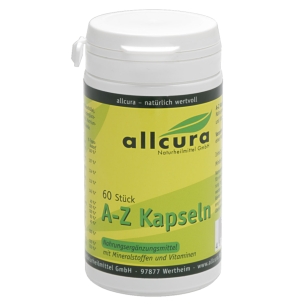 Produktabbildung: A-Z Kapseln Mineralien und Vitamine von Allcura - 60 Kapseln - Produktfoto