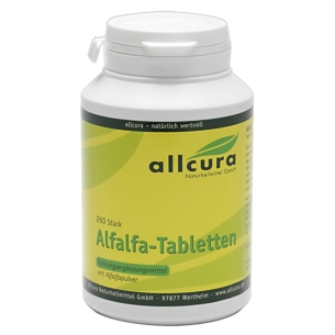 Produktabbildung: Alfalfa von allcura - 260 Tabletten - Produktfoto
