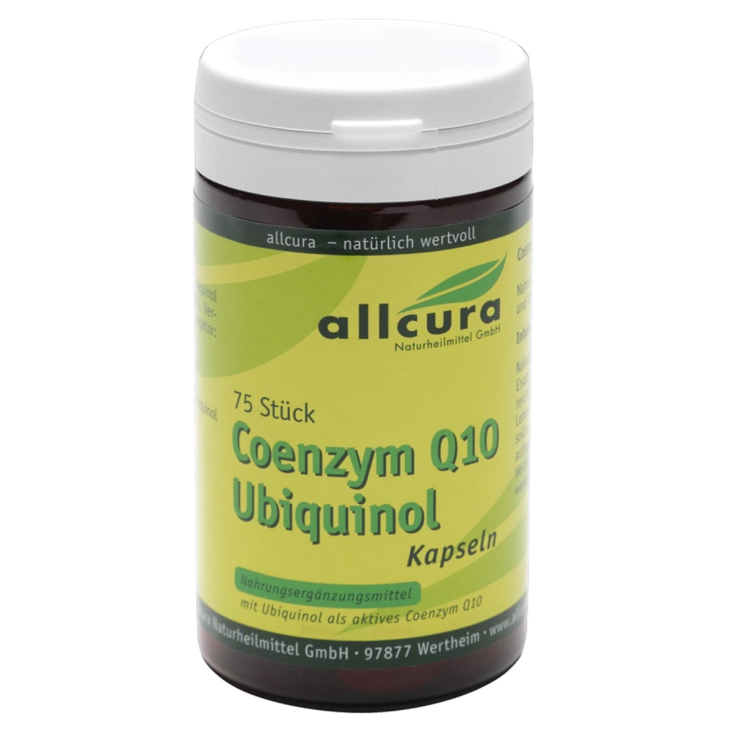 Coenzym Q10 Ubiquinol 100mg von Allcura - 75 Kapseln