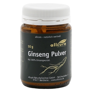 Produktabbildung: Ginseng Pulver von allcura - 50g - Produktfoto