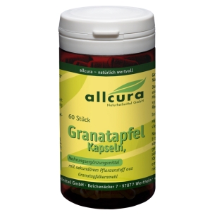Produktabbildung:  Granatapfel Kapseln von Allcura - 60 Kapseln - Produktfoto