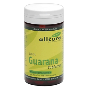 Produktabbildung: Guarana Tabletten von Allcura - 100 Tabletten - Produktfoto