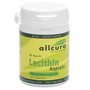 Produktabbildung: Lecithin von Allcura 500mg - 30 KPS - Produktfoto