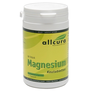 Produktabbildung: Magnesium Kautabletten von Allcura - 90 Kapseln - Produktfoto