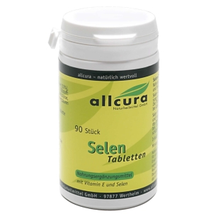 Produktabbildung:  Selen von Allcura - 90 Tabletten - Produktfoto