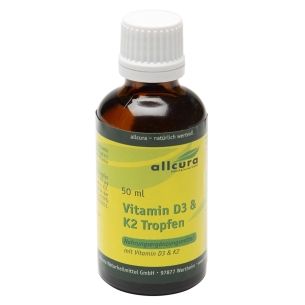 Produktabbildung: Vitamin D3 K2 Tropfen von Allcura - 50 ml - Produktfoto
