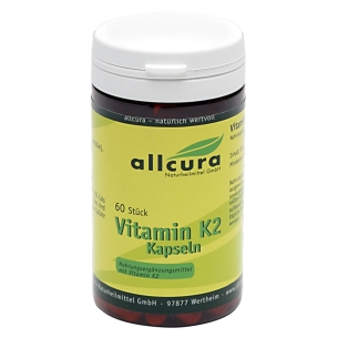 Produktabbildung: Vitamin K2 Kapseln MK7 all-trans von Allcura - 60 KPS - Produktfoto