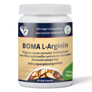Produktabbildung: L-Arginin von Boma Lecithin GmbH - 90 Kapseln - Produktfoto