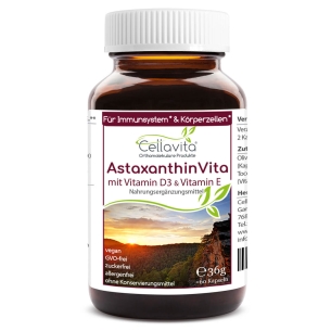 Produktabbildung: Astaxanthin Vita im Glas von Cellavita - Produktfoto