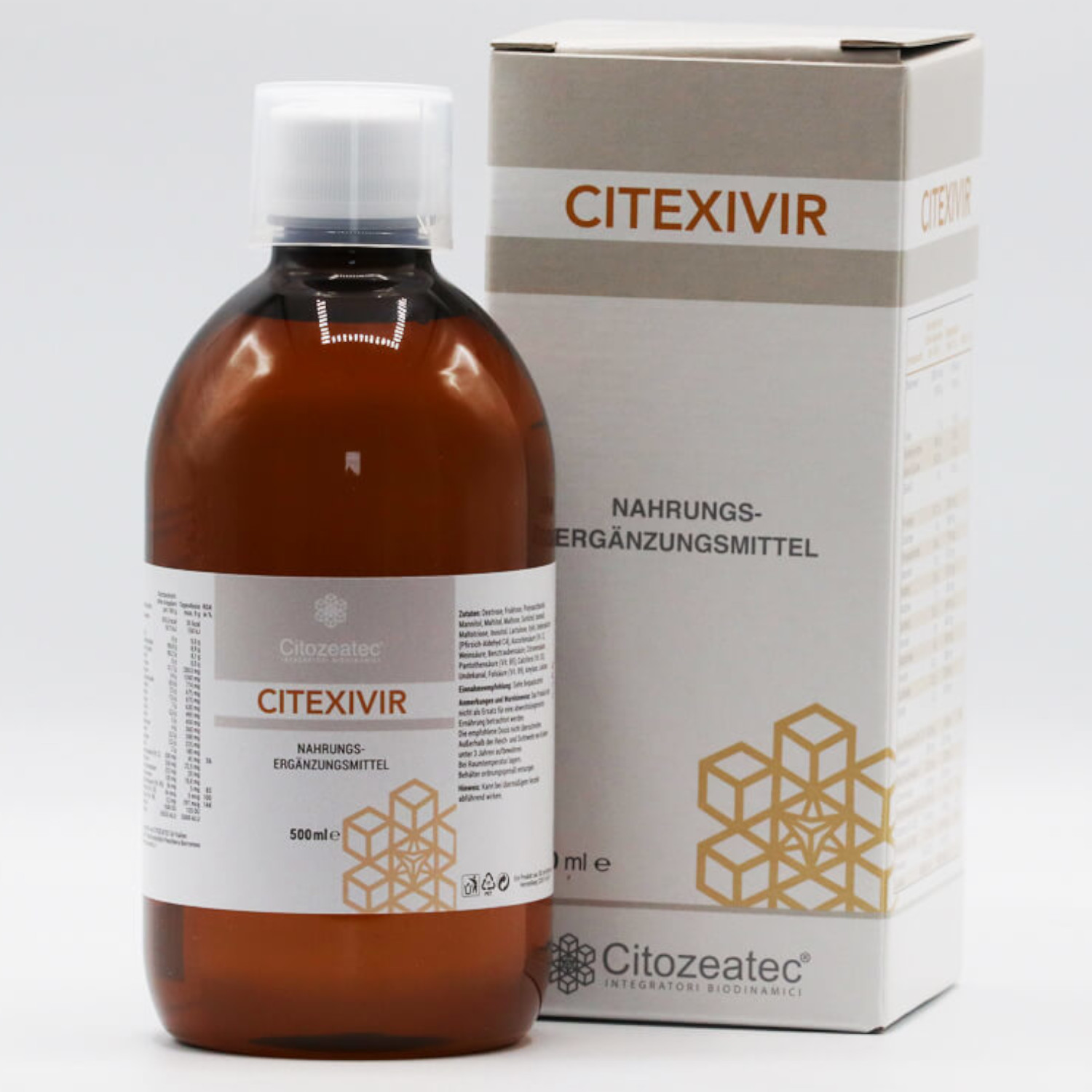 Citozeatec Citexivir 500ml von Cellavita - Flasche & Verpackung