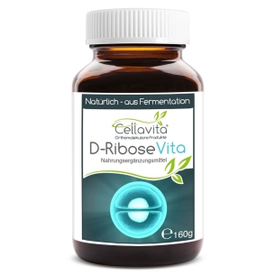 Produktabbildung: D-Ribose Vita Pulver im Glas von Cellavita - Produktfoto