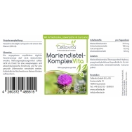 Mariendistel Komplex Vita 120 Kapseln von Cellavita - Etikett