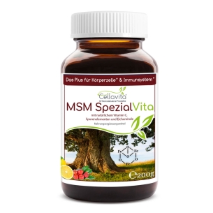 Produktabbildung: MSM Spezial Vita mit Vitamin C - 200g von Cellavita - Produktfoto
