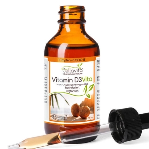 Produktabbildung: Vitamin D3 Vita 50ml (1 Tropfen = 1.000 IE) hochdosiert von Cellavita - Produktfoto