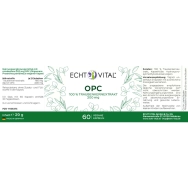 OPC Kapseln von ECHT VITAL - Etikett