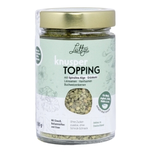 Produktabbildung: Lüttge Knusper Topping mit Spirulina Alge und Grünkohl von Evergreen Foods - 180g - Produktfoto