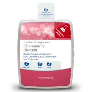 Produktabbildung: Cholesterin Bluttest von medivere - Produktfoto
