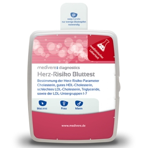 Produktabbildung: Herz-Risiko Bluttest von medivere - Produktfoto