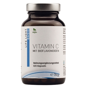 Produktabbildung: Vitamin C mit Bioflavonoiden von Life Light - 120 Kapseln - Produktfoto