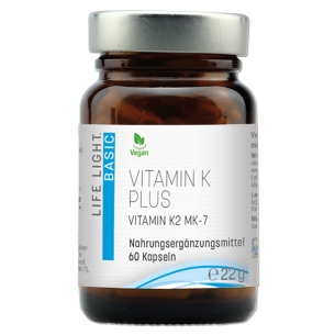Produktabbildung: Vitamin K Plus von Life Light - 60 Kapseln - Produktfoto