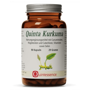 Produktabbildung: Quinta Kurkuma von Quintessence Naturprodukte - 90 Kapseln - Produktfoto