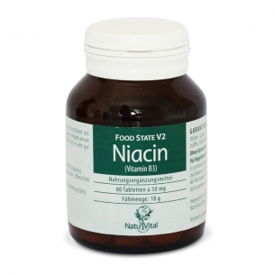 Produktabbildung: Natur Vital Niacin Vitamin B3 - Produktfoto