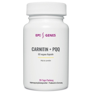Produktabbildung: CARNITIN + PQQ von EPI GENES by NatuGena - 60 Kapseln - Produktfoto