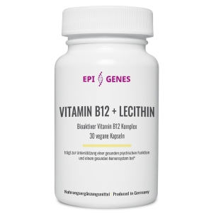 Produktabbildung: Vitamin B12 + Lecithin von EPI GENES by NatuGena - 30 Kapseln - Produktfoto