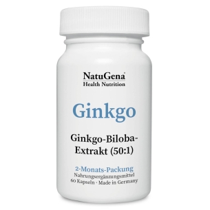 Produktabbildung: Ginkgo von NatuGena - 60 Kapseln - Produktfoto