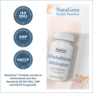 Glutathion Aktivator von NatuGena - Zertifizierungen