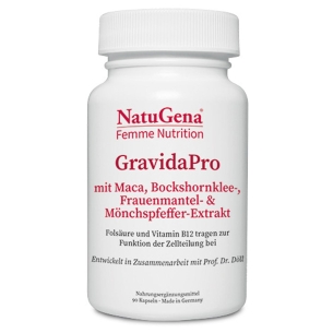 Produktabbildung: GravidaPro von NatuGena Femme Nutrition - 90 Kapseln - Produktfoto