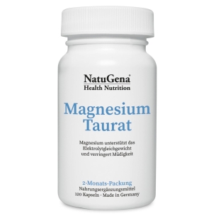 Produktabbildung: Magnesium-Taurat von NatuGena - 120 Kapseln - Produktfoto