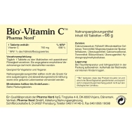 Bio-Vitamin C 750g von Pharma Nord - Etikett