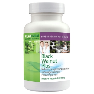 Produktabbildung: Black Walnut Plus von Platinum Health - 40 Kapseln - Produktfoto