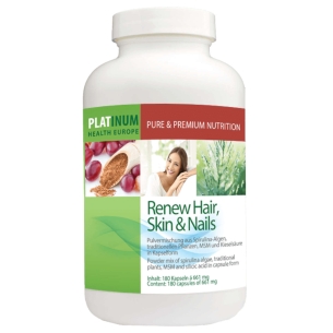 Produktabbildung: Renew Hair, Skin & Nails von Platinum Health - 180 Kapseln - Produktfoto