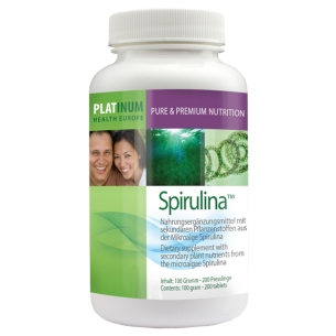 Produktabbildung: Spirulina 200 Tabletten von Platinum Health - Produktfoto