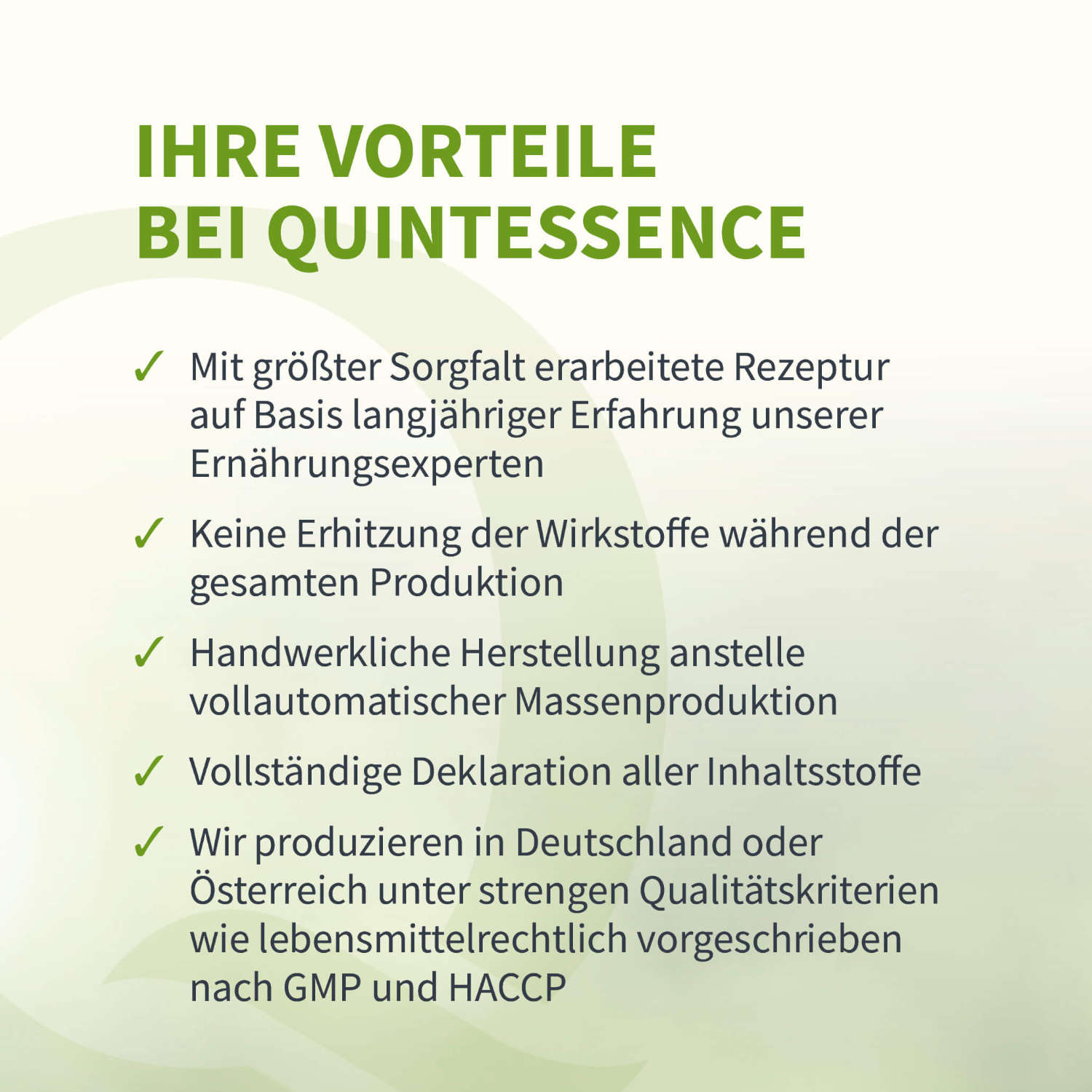 Nattokinase von Quintessence Naturprodukte - Alleinstellungsmerkmale