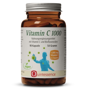 Produktabbildung: Vitamin C 1000 von Quintessence Naturprodukte - 90 Kapseln - Produktfoto