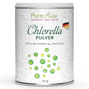 Produktabbildung: Chlorella Algen Pulver von PureRaw -120g - Produktfoto