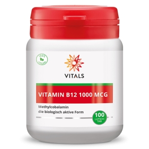 Produktabbildung: Vitamin B12 1000 mcg von Vitals - 100 Lutschtabletten - Produktfoto