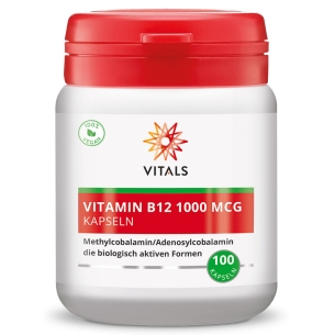 Produktabbildung: Vitamin B12 (1000mcg) von Vitals - 100 Kapseln - Produktfoto
